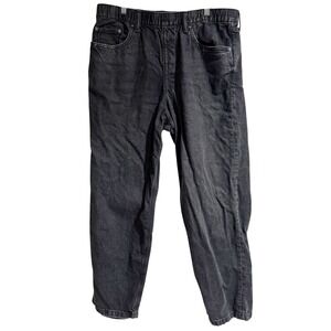 GAP Ultra Soft Baggy Pull-On Jeans for Men Large Black